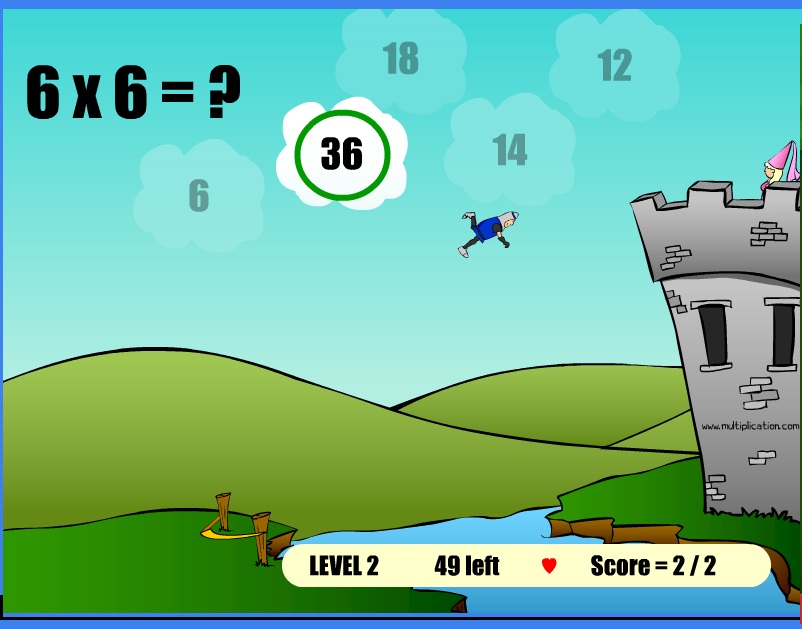 Active Multiplication Math Games and Free Online Multiplication